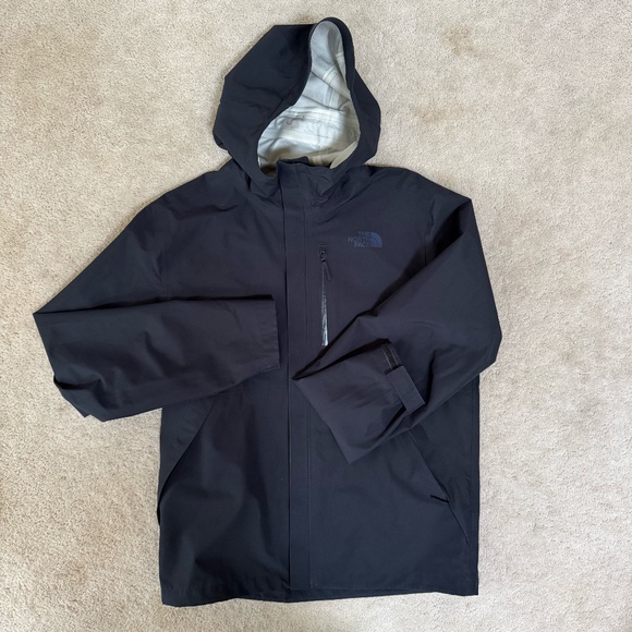 North Face Waterproof Lightweight Jacket, Navy, Men's Medium - Picture 1 of 6